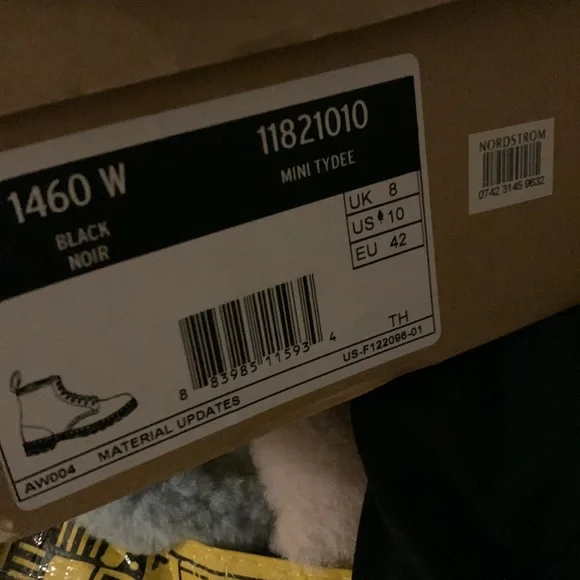 Dr. Martens Black Floral Lace-Up Combat Boots - Picture 13 of 13